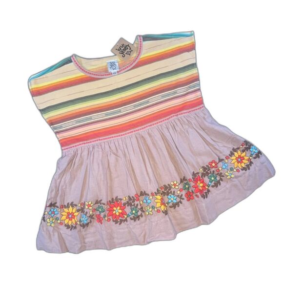 ivy jane Tops - NWT Ivy Jane Embroidered Serape Stripe Boho Womens Top sz XS Resort Summer Vacay